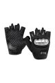 Men Fingerless Mesh Fabric Glove Mould Protection