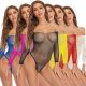 Dream Apparel Women's Sexy Bling Bling Rhinestone Teddy Lingerie Glittering Bodysuit, Mesh Babydoll