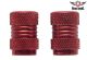 2 Metallic Red Tire Valve Stem Caps