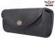 Leather Motorcycle Windshield Bag With Braid