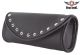 Motorcycle Leather Windshield Bag with Stud