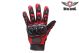 Men's Biker Red Mesh Racing Gloves
